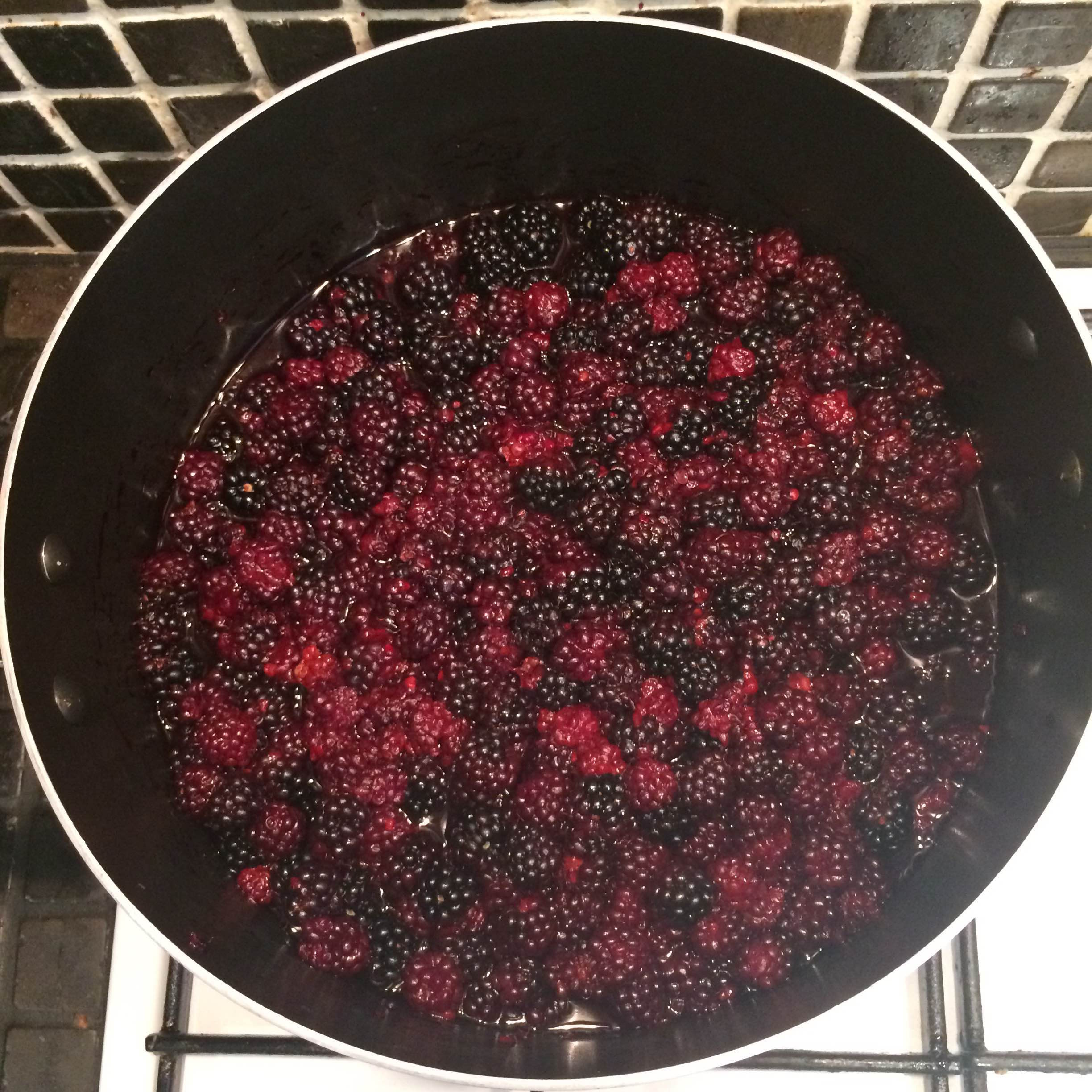 Boiling berries